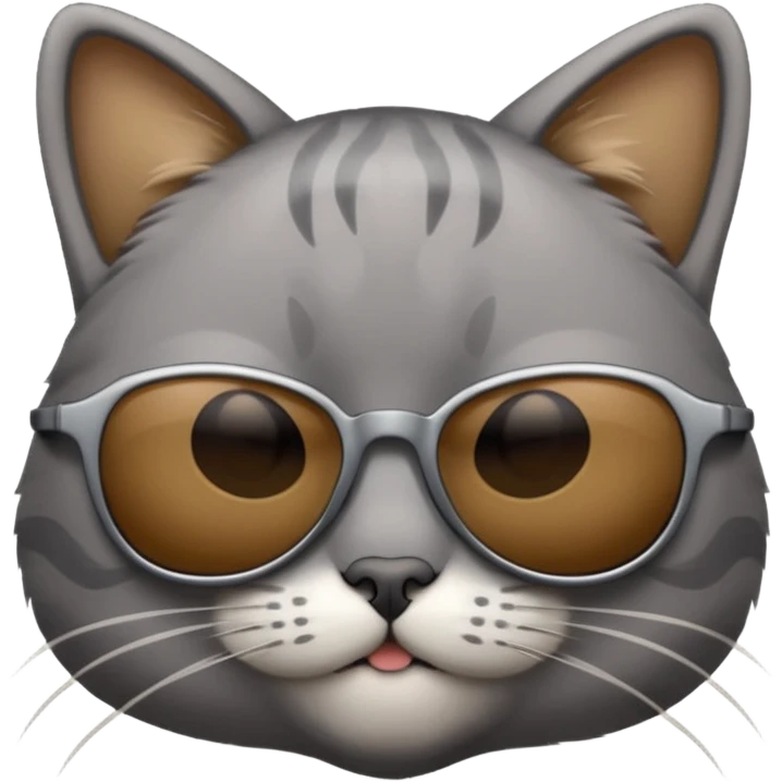 Cat wearing sunglasses emoji