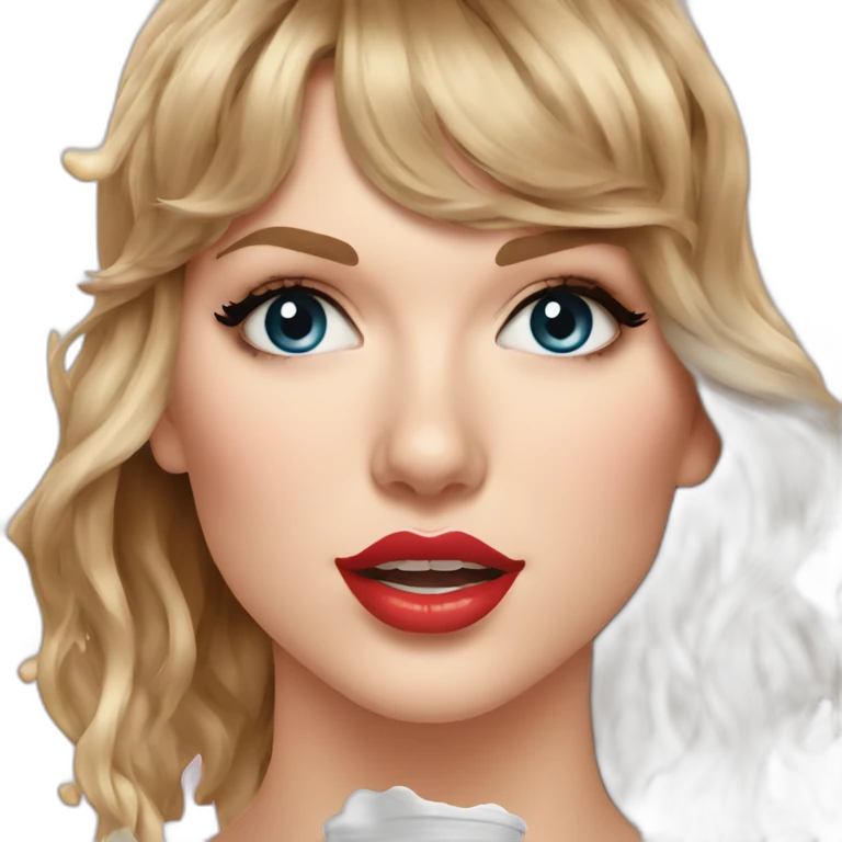 taylor-swift-selfie-milk-on-face-dripping emoji