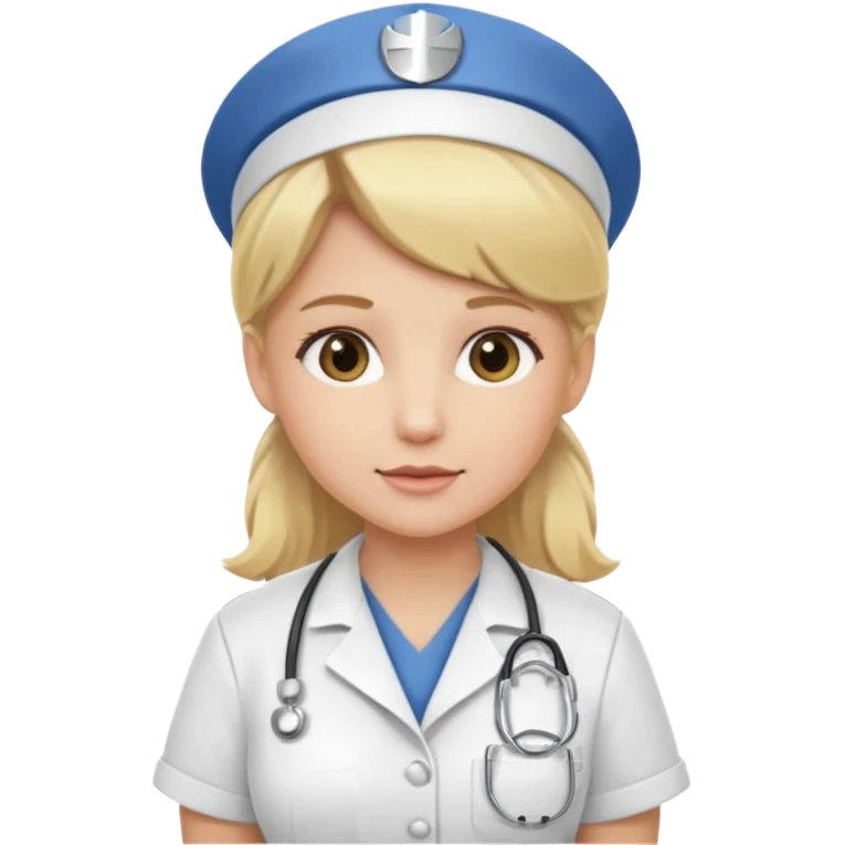медсестра блондинка  emoji