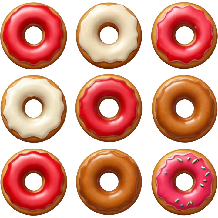 Apples and plain donuts  emoji