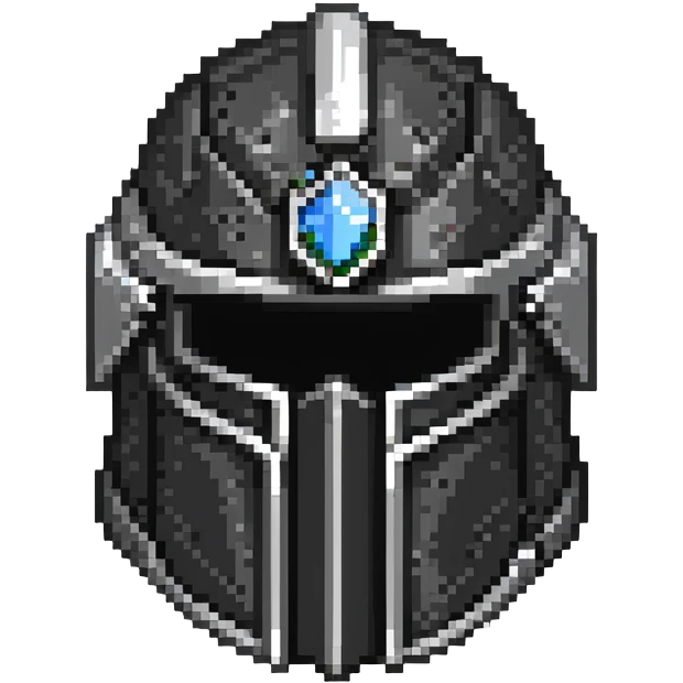 mythril full plate helmet, fantasy armor emoji