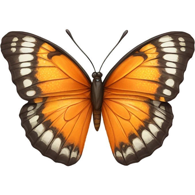 orange butterfly emoji