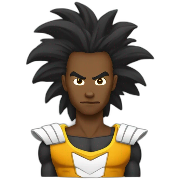 Black super saiyan emoji