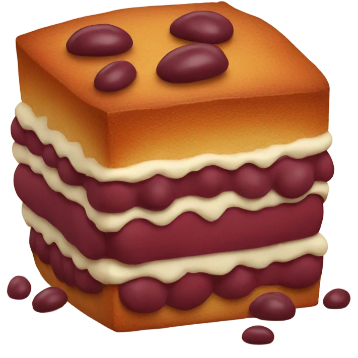 red bean cake emoji