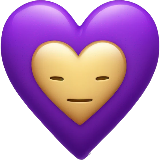 A Purple Heart with lighting surrounding it emoji