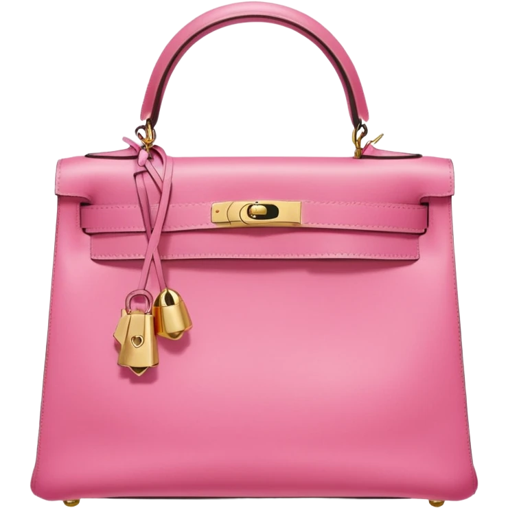 hermes kelly bubble gum pink color bag  emoji