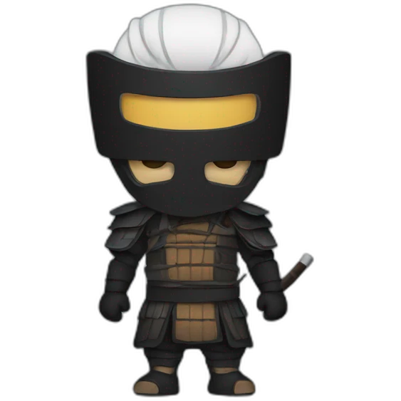 Ronin wearing a mask emoji