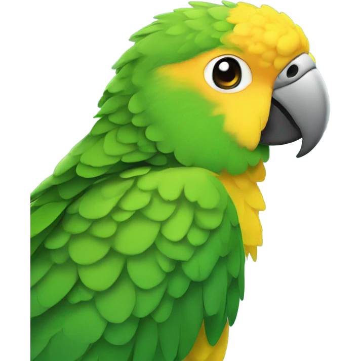 Yellow crowned Amazon parrot  emoji
