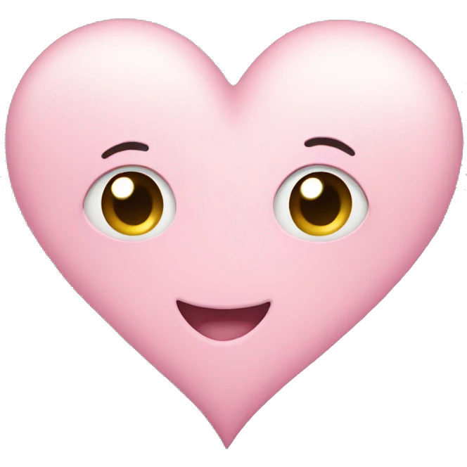 Cute light pink heart  emoji