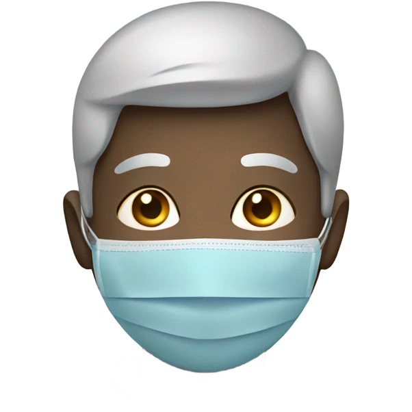 Face with mask emoji
