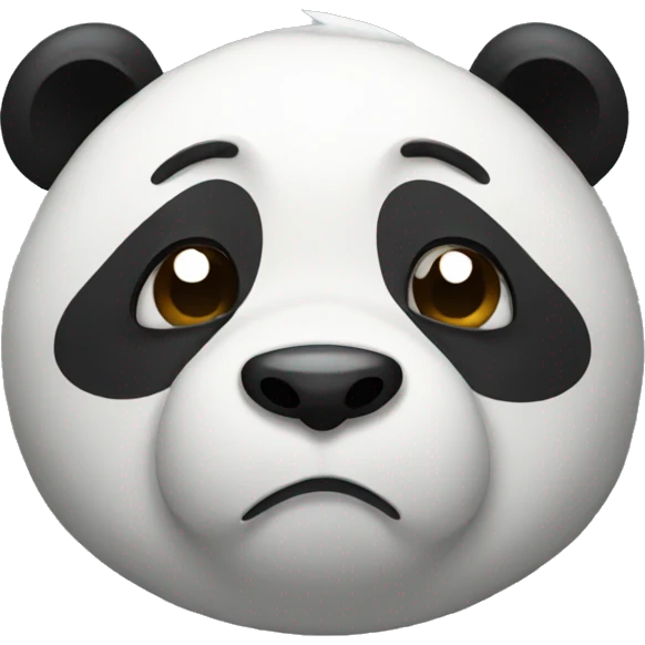 Panda tired of life emoji