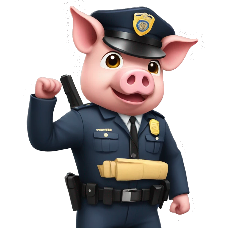 pig cop emoji