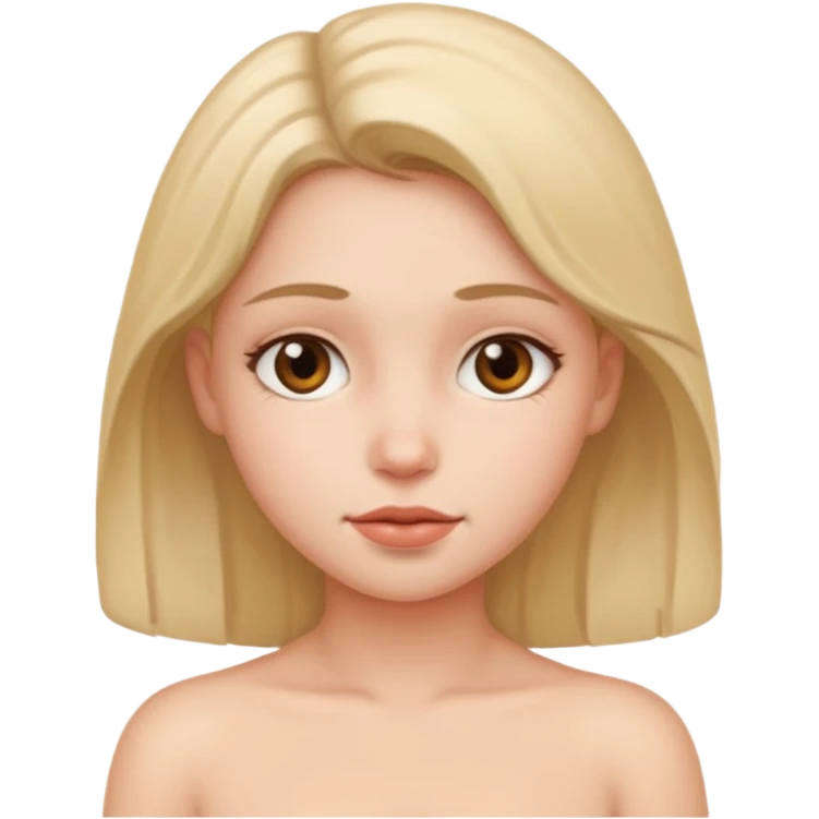 Girl without clothes emoji