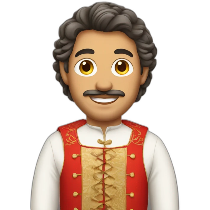 Swiss man in national costume emoji