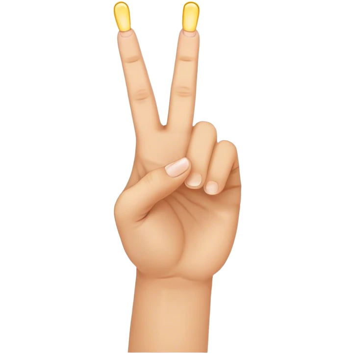 Hand showing three fingers emoji