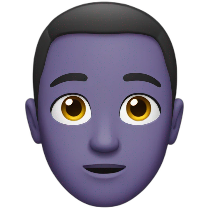 Raised eyebrows closed mouth emoji