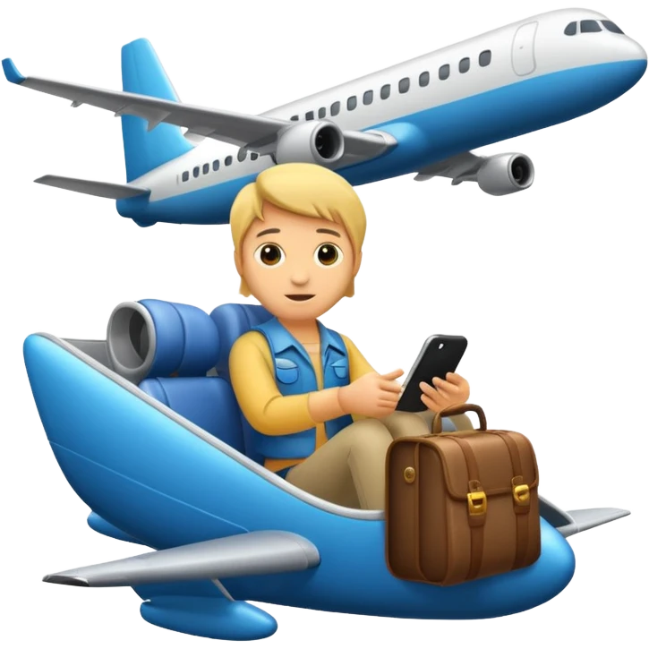 passanger in plane emoji