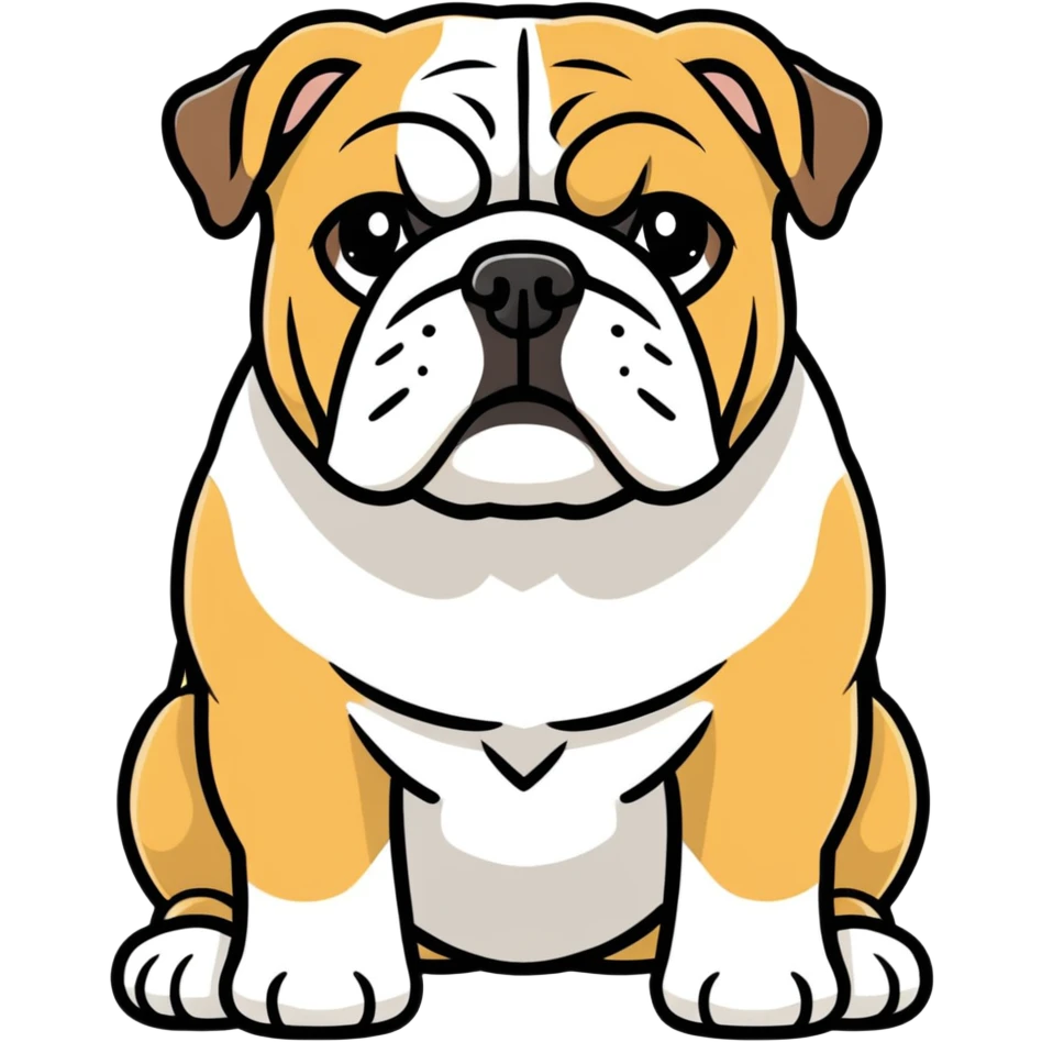 English bulldog fart emoji