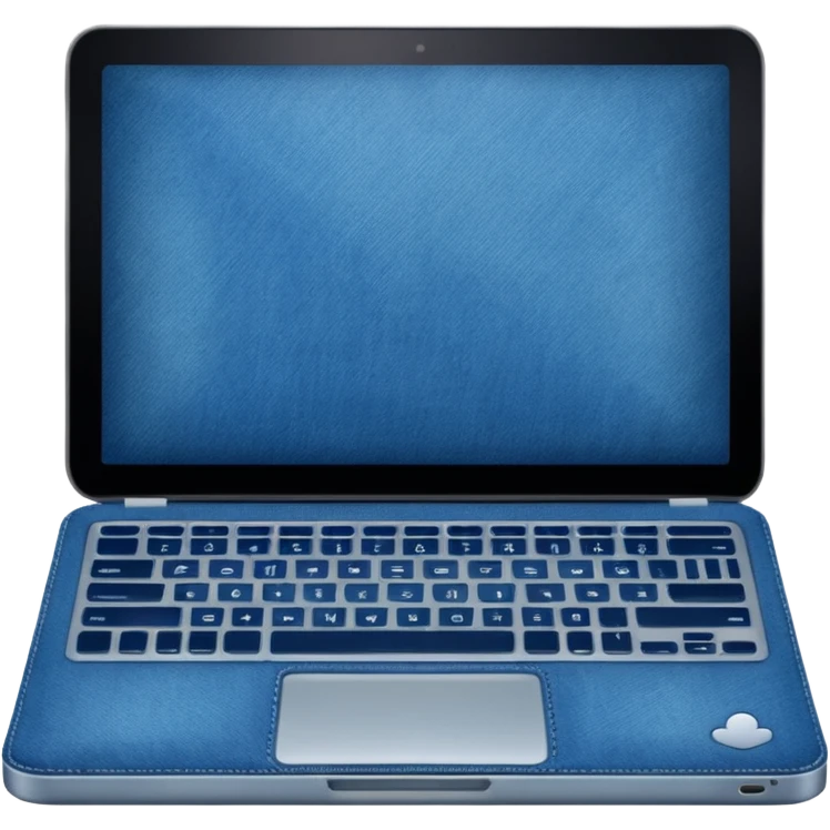 Denim laptop emoji