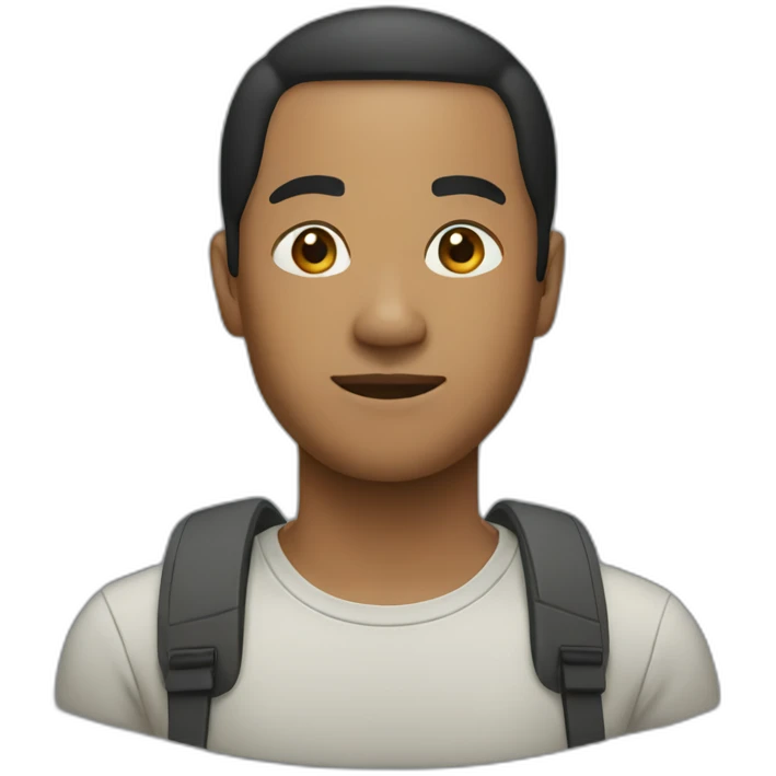Black asian emoji
