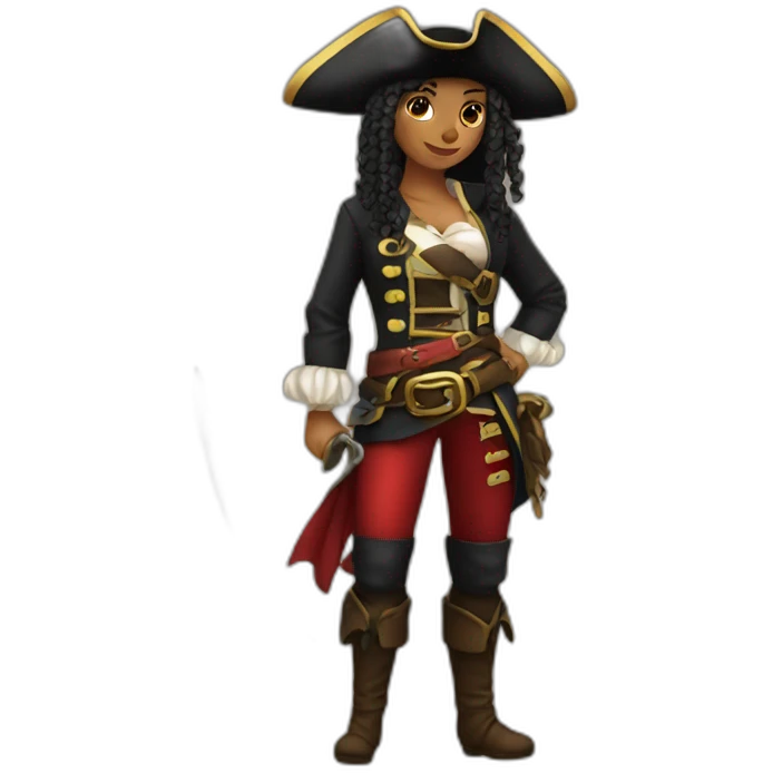 a pirate girl emoji