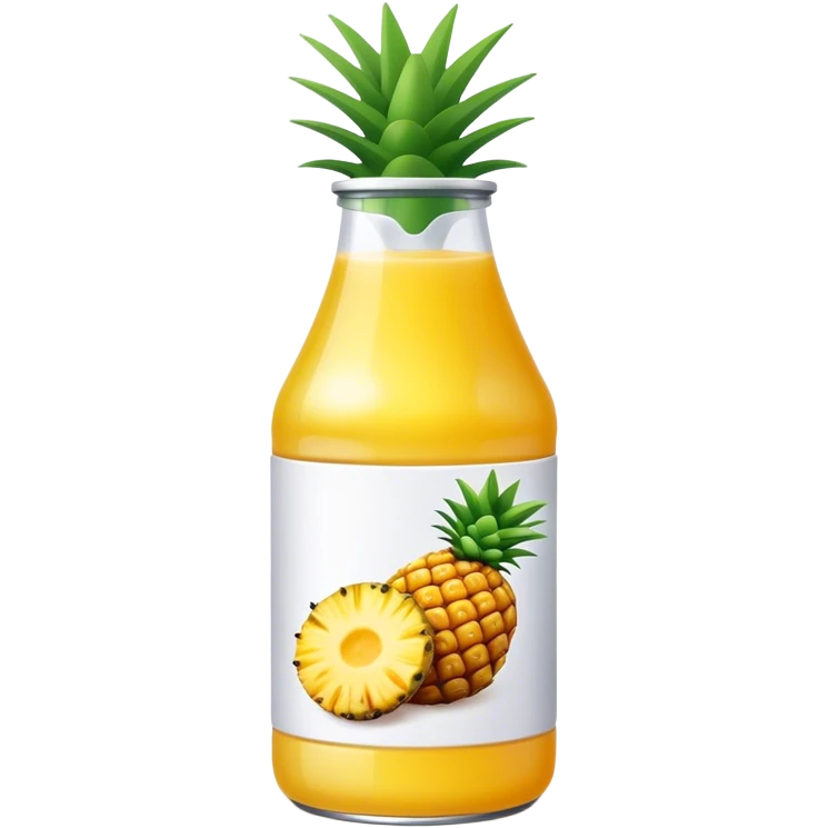 Pineapple juice bottle emoji