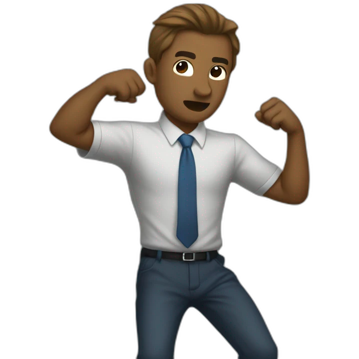 finance bro aggressively dabbing emoji