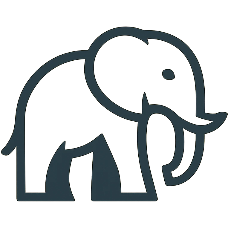 Elephant logo emoji