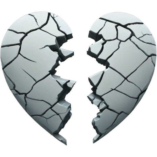 Broken heart emoji