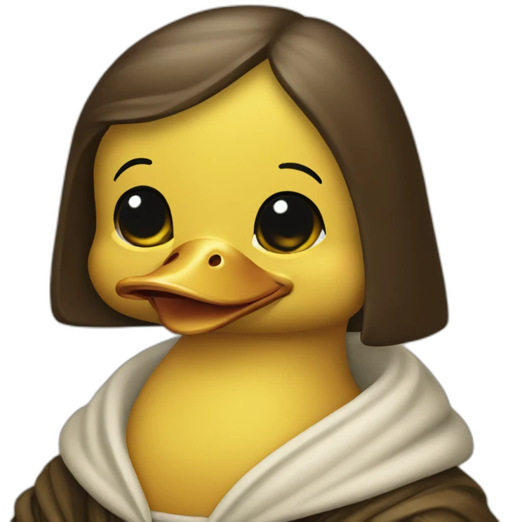 Mona lisa duck emoji