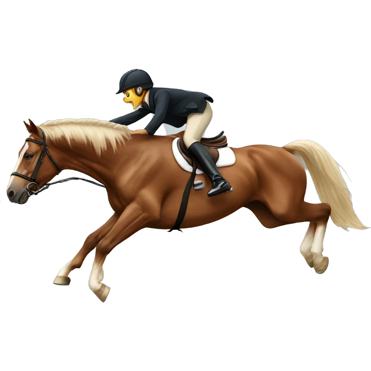 Horse jumping emoji