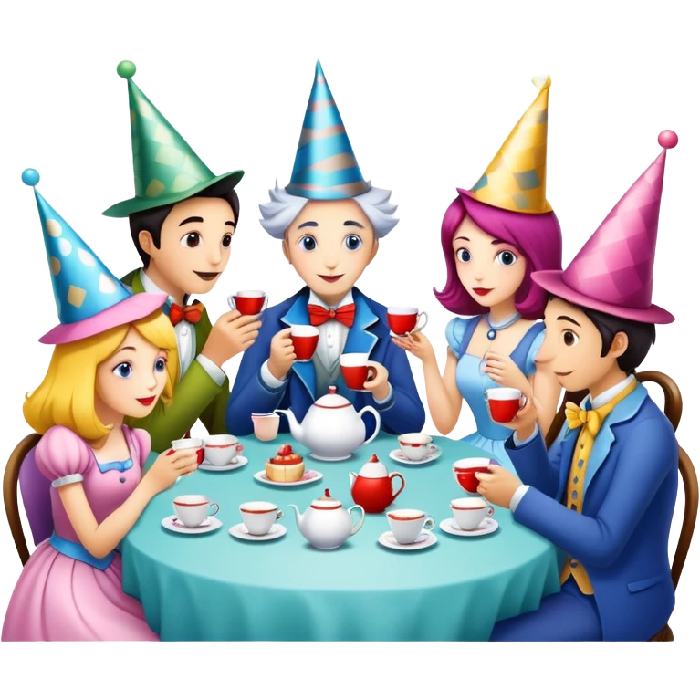Mad tea party in wonderland emoji