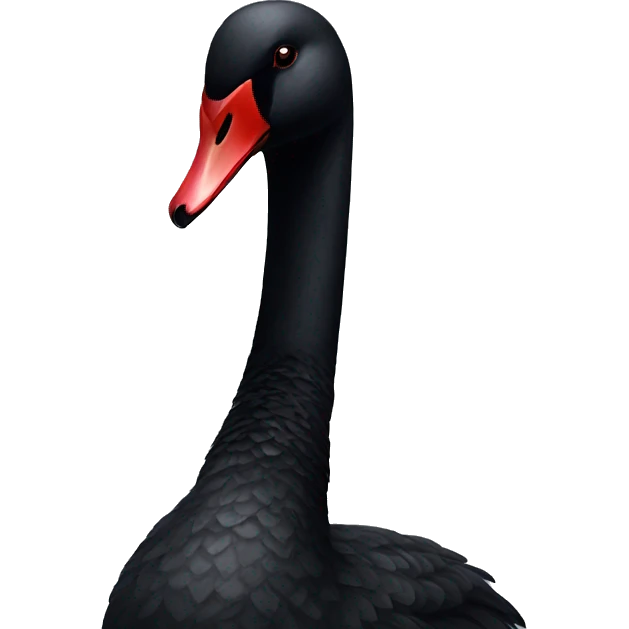 Black swan emoji