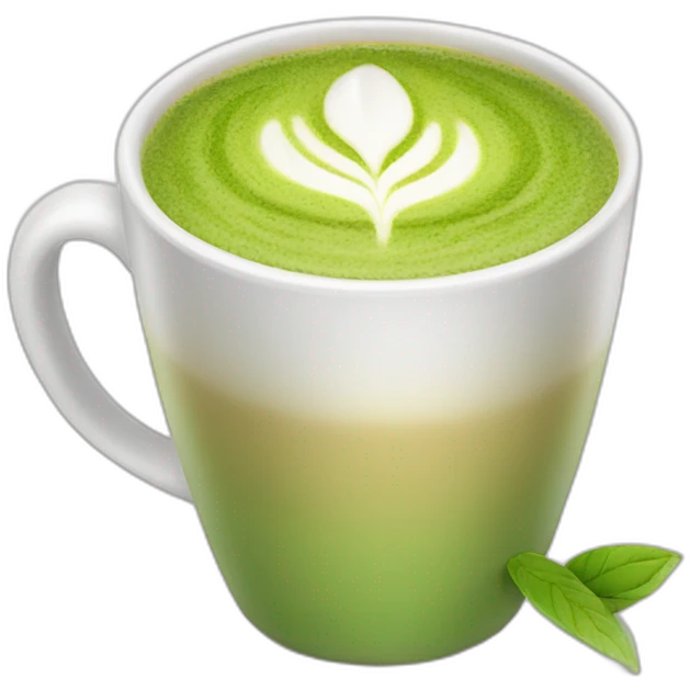 Tasse de Latte matcha emoji