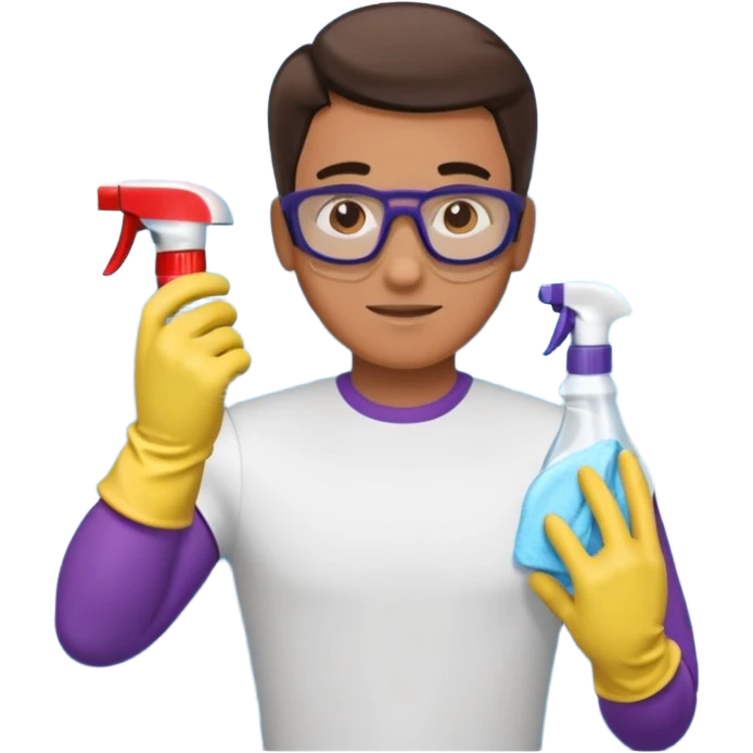man Cleaning the bathroom emoji