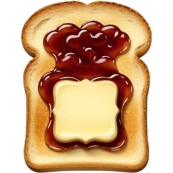 Toast with Butter and Jam
 emoji