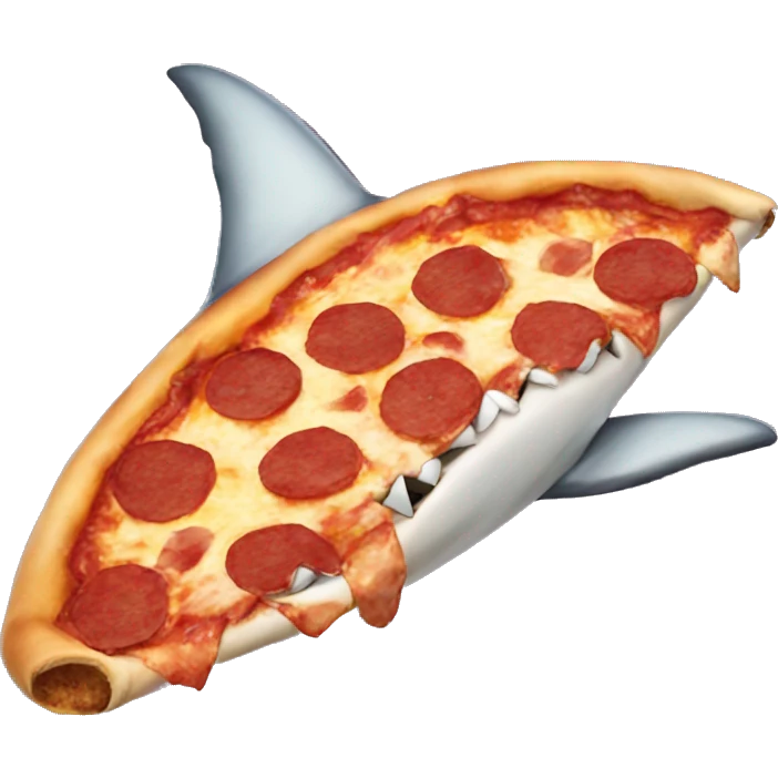 shark pizza emoji