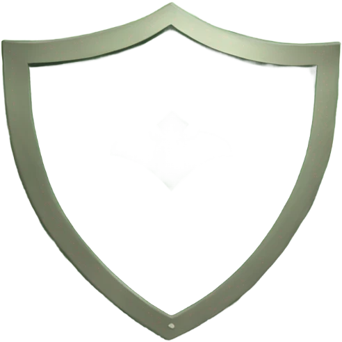 Create an emoji of a green scalloped shield that has check mark in the center emoji