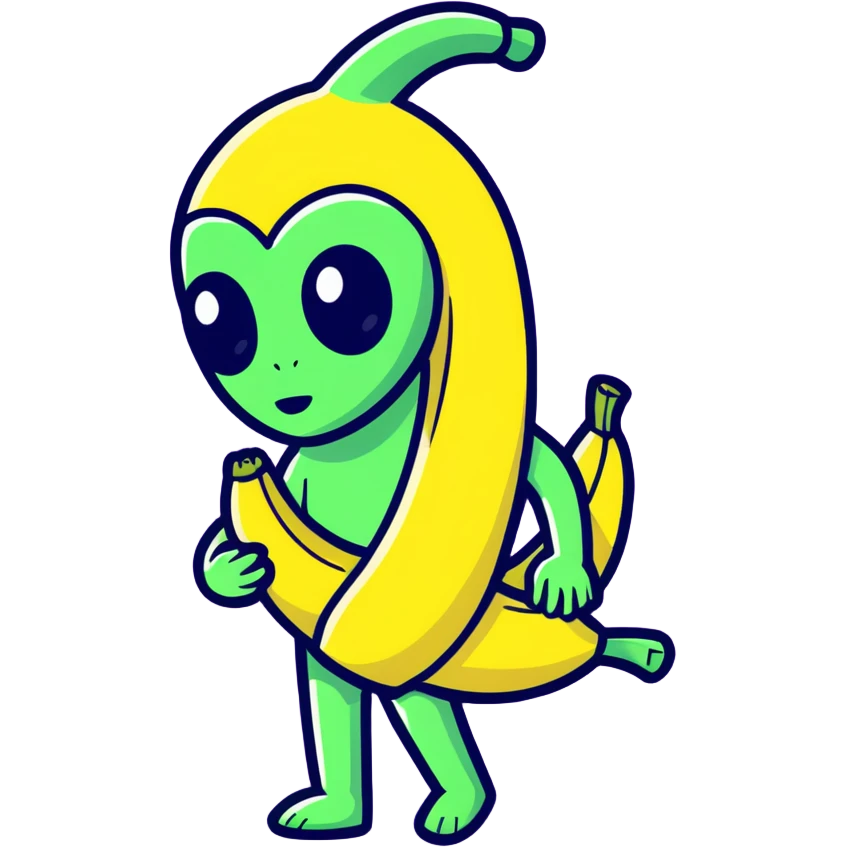 Banana Alien  emoji