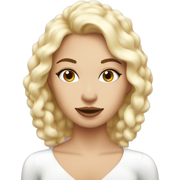 White coquette emoji