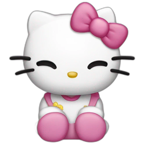 Hello Kitty triste emoji