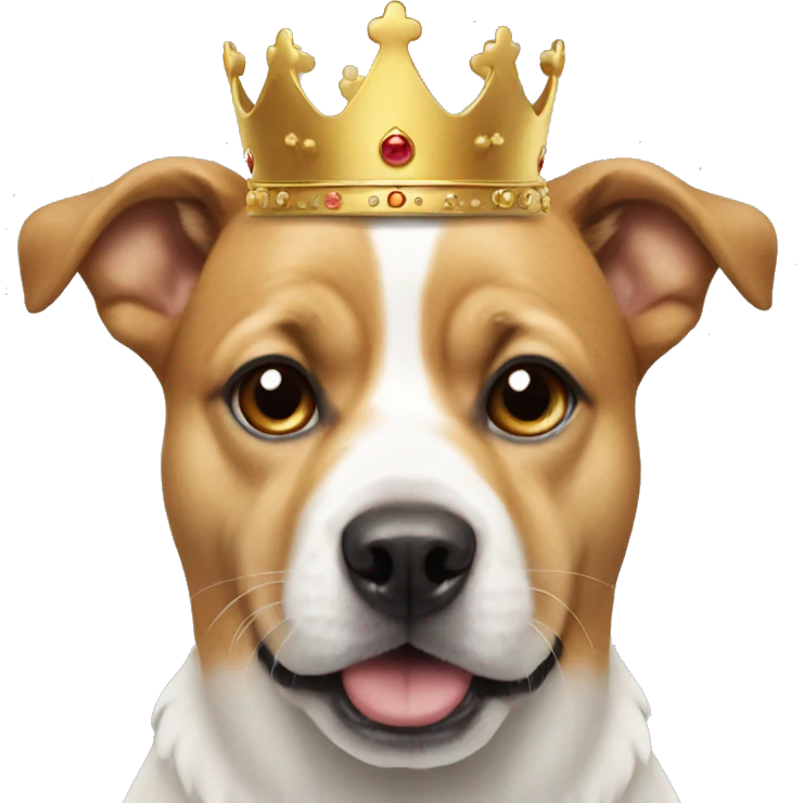 dog with crown emoji