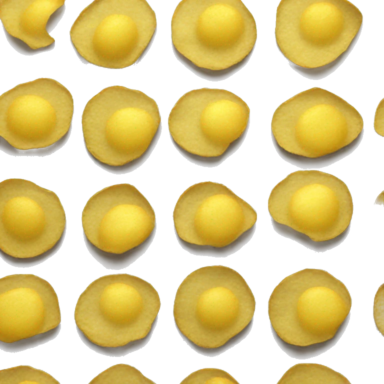 Radioactive potato chip emoji