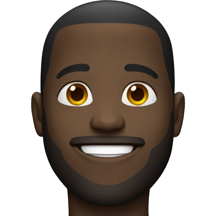 Smiling black guy  emoji