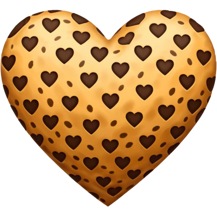 cheetah print heart emoji