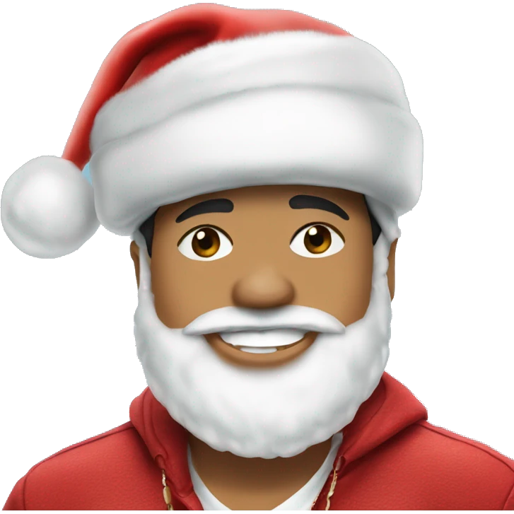 bruno mars with santa hat emoji