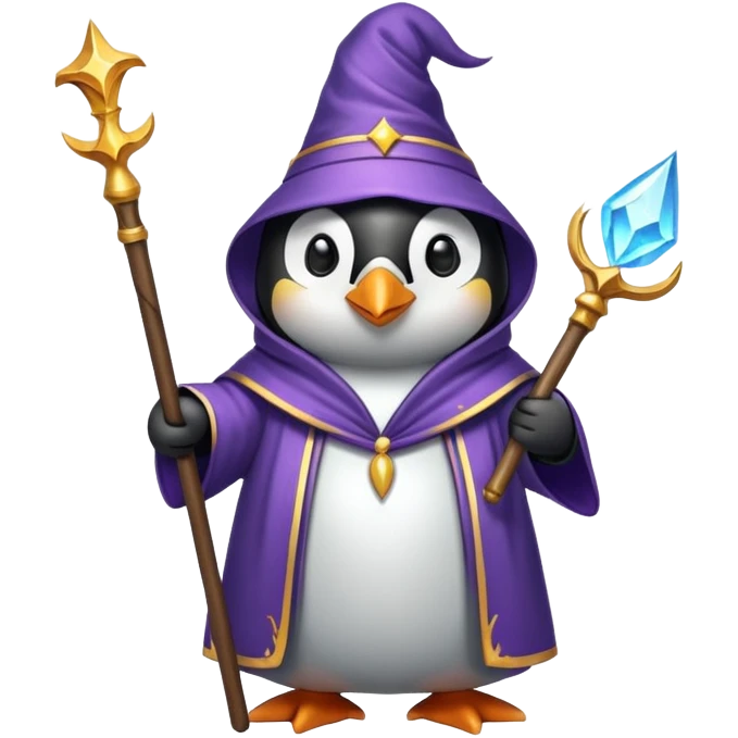 penguin wizard emoji