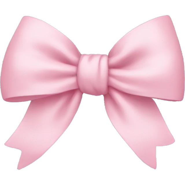 light pink bow on light pink bow emoji