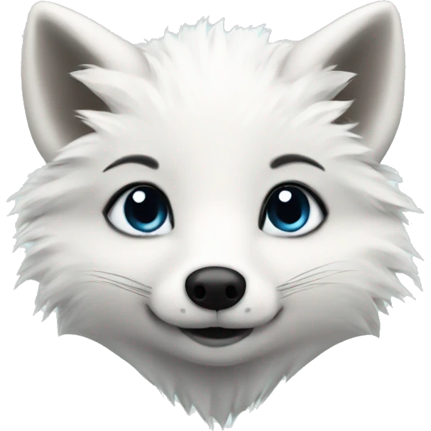Cute Arctic Fox emoji