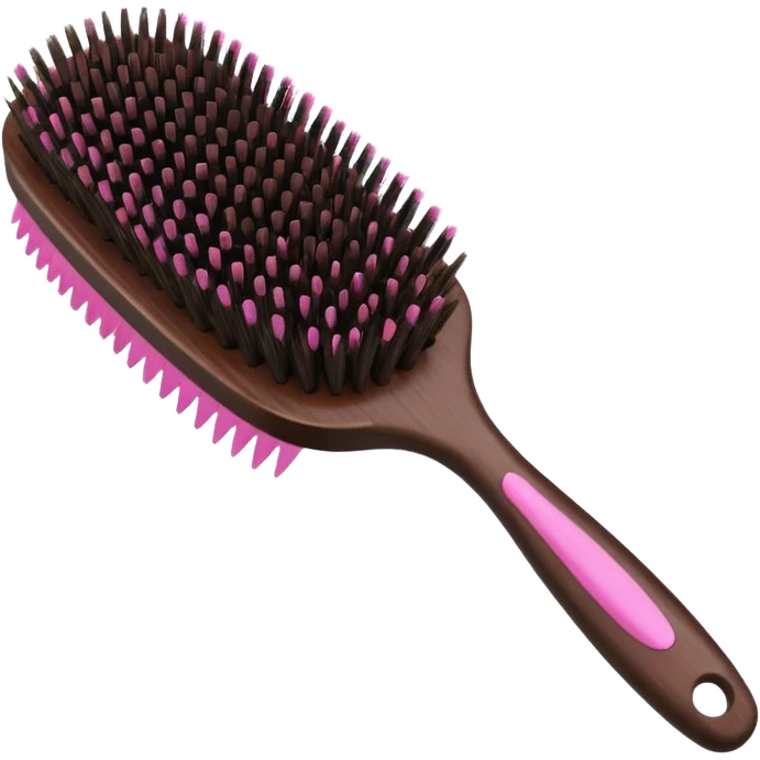 dark brown hair brush for small girls emoji